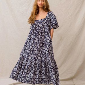 Ophelia & Indigo The Fifi Dress Navy Dahlia